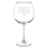 Personalised Wine Bottle Glass: 2 - Wine Glasses By Gift Moments