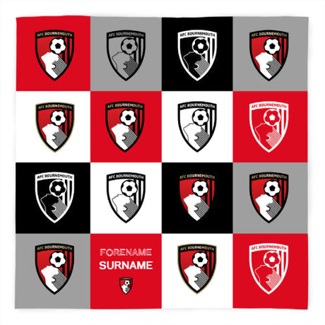 Personalised Bournemouth AFC Fleece Blanket: 1 - Blankets By Bournemouth