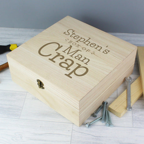 Personalised Large Wooden Keepsake Storage Box: 1 - Keepsake Boxes By Gift Moments