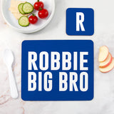 Personalised Bro Placemat & Coaster Set: 1 - Placemats By Gift Moments