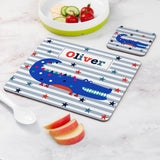 Personalised Boy’s Placemat and Coaster Set: 15 - Placemats By Gift Moments