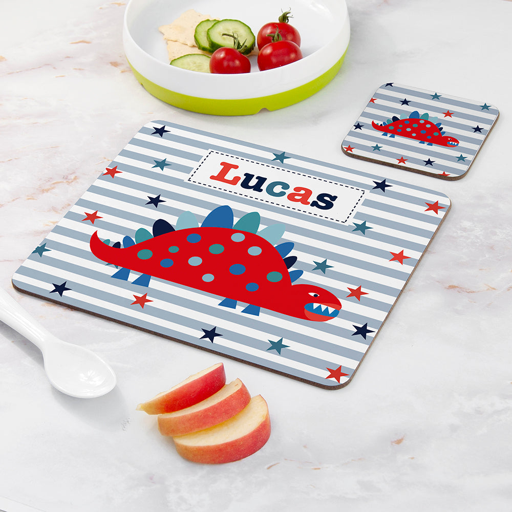 Personalised Boy’s Placemat and Coaster Set: 18 - Placemats By Gift Moments