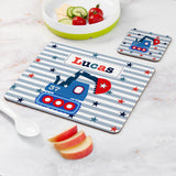 Personalised Boy’s Placemat and Coaster Set: 17 - Placemats By Gift Moments