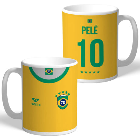 Personalised Pele Brazil Football Legend Mug: 1 - Mugs By Brazil