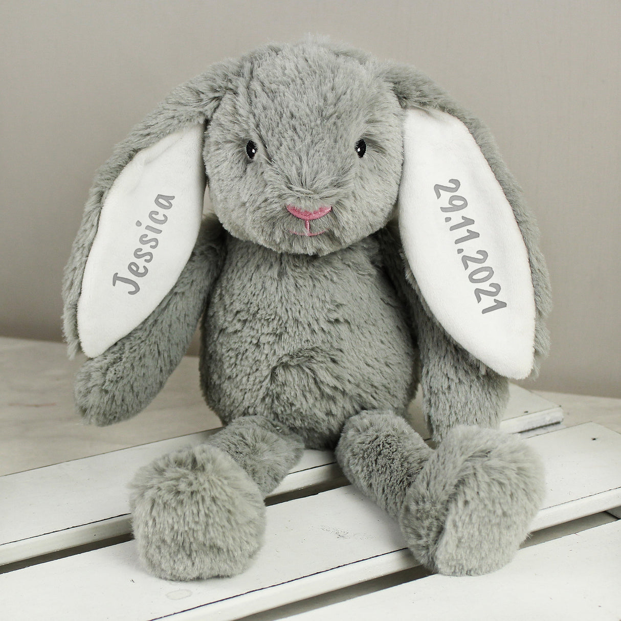 Personalised Bunny Rabbit Soft Toy: 2 - Teddy Bears & Soft Toys By Gift Moments