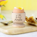 Personalised Bunny Wooden Egg Cup: 1 - Egg Cups By Gift Moments