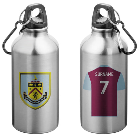 Burnley FC Personalised Aluminium Water Bottle: 1 - Water Bottles By Burnley