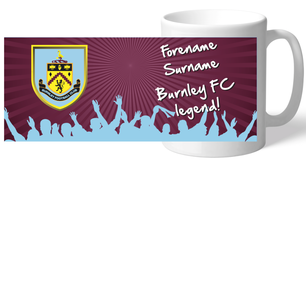 Personalised Burnley FC Legend Mug: 2 - Mugs By Burnley