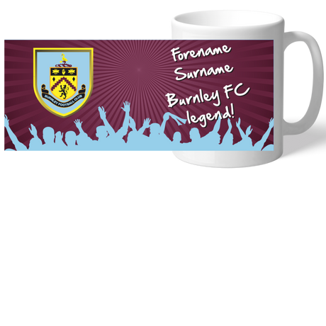 Personalised Burnley FC Legend Mug: 2 - Mugs By Burnley