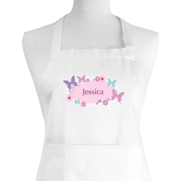 Personalised Butterfly Kids Apron: 2 - Aprons By Gift Moments