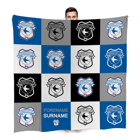 Personalised Cardiff City FC Fleece Blanket: 1 - Blankets By Cardiff City