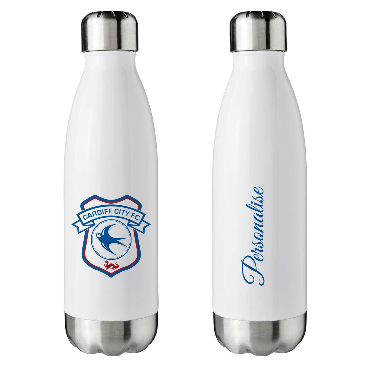 Personalised Cardiff City FC Insulated Water Bottle: 1 - Water Bottles By Cardiff City