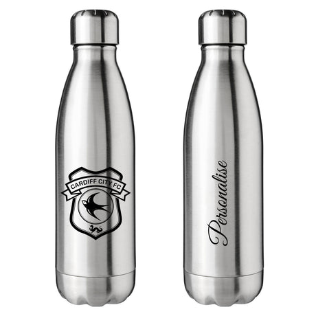 Personalised Cardiff City Crest Insulated Bottle: 1 - Water Bottles By Cardiff City