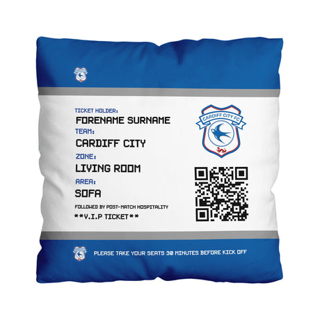 Personalised Cardiff City FC Cushion 18’’: 1 - Cushions By Cardiff City