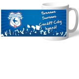 Cardiff City FC Personalised Legend Mug: 2 - Mugs By Cardiff City