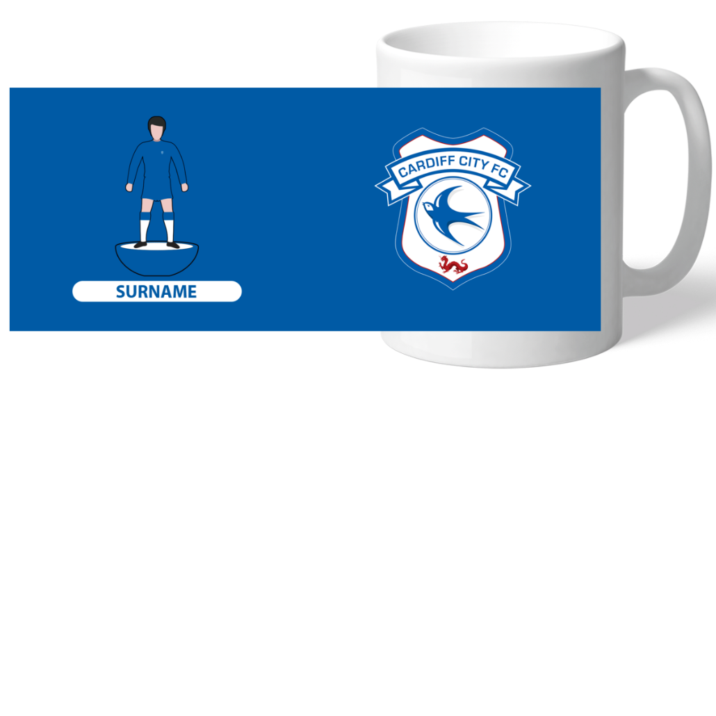 Personalised Cardiff City Subbuteo Mug: 2 - Mugs By Cardiff City