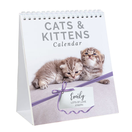 Personalised Cats and Kittens Desk Calendar: 5 - Calendars & Planners By Gift Moments