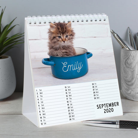 Personalised Cats and Kittens Desk Calendar: 2 - Calendars & Planners By Gift Moments