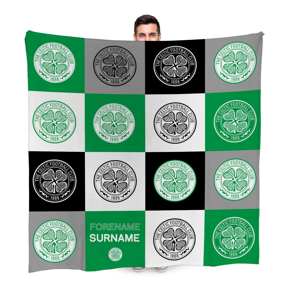 Celtic FC Personalised Fleece Blanket: 1 - Blankets By Celtic