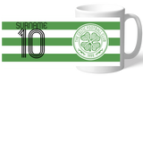 Celtic FC Personalised Retro Shirt Mug: 2 - Mugs By Celtic