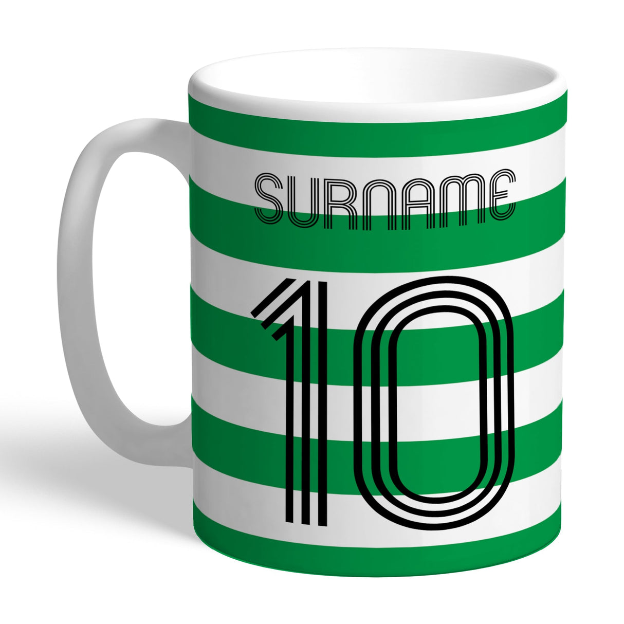 Celtic FC Personalised Retro Shirt Mug: 1 - Mugs By Celtic