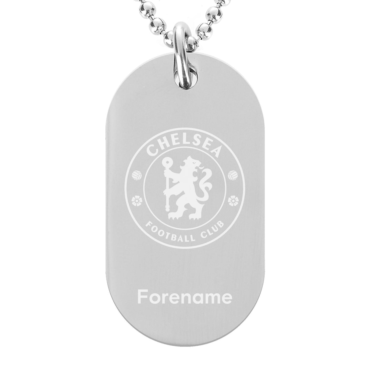 Personalised Chelsea FC Dog Tag Pendant: 1 - Necklaces By Chelsea