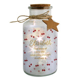 Personalised Cherry Hearts LED Jar: 5 - LED Lighting By Gift Moments