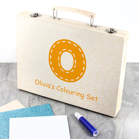 Personalised 63-Piece Children’s Colouring Set: 9 - Pencil Cases & Sets By Gift Moments