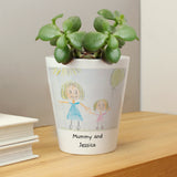 Personalised Children’s Drawing Ceramic Plant Pot: 1 - Pots & Planters By Gift Moments