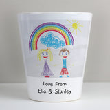 Personalised Children’s Drawing Ceramic Plant Pot: 8 - Pots & Planters By Gift Moments