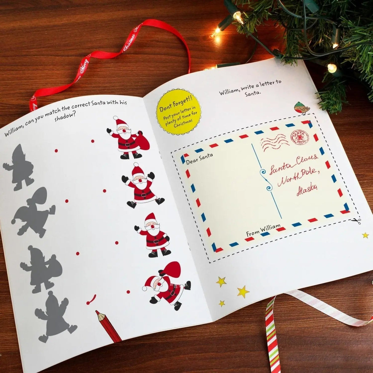 Personalised Christmas Activity Book with Stickers: 3 - Books By Gift Moments