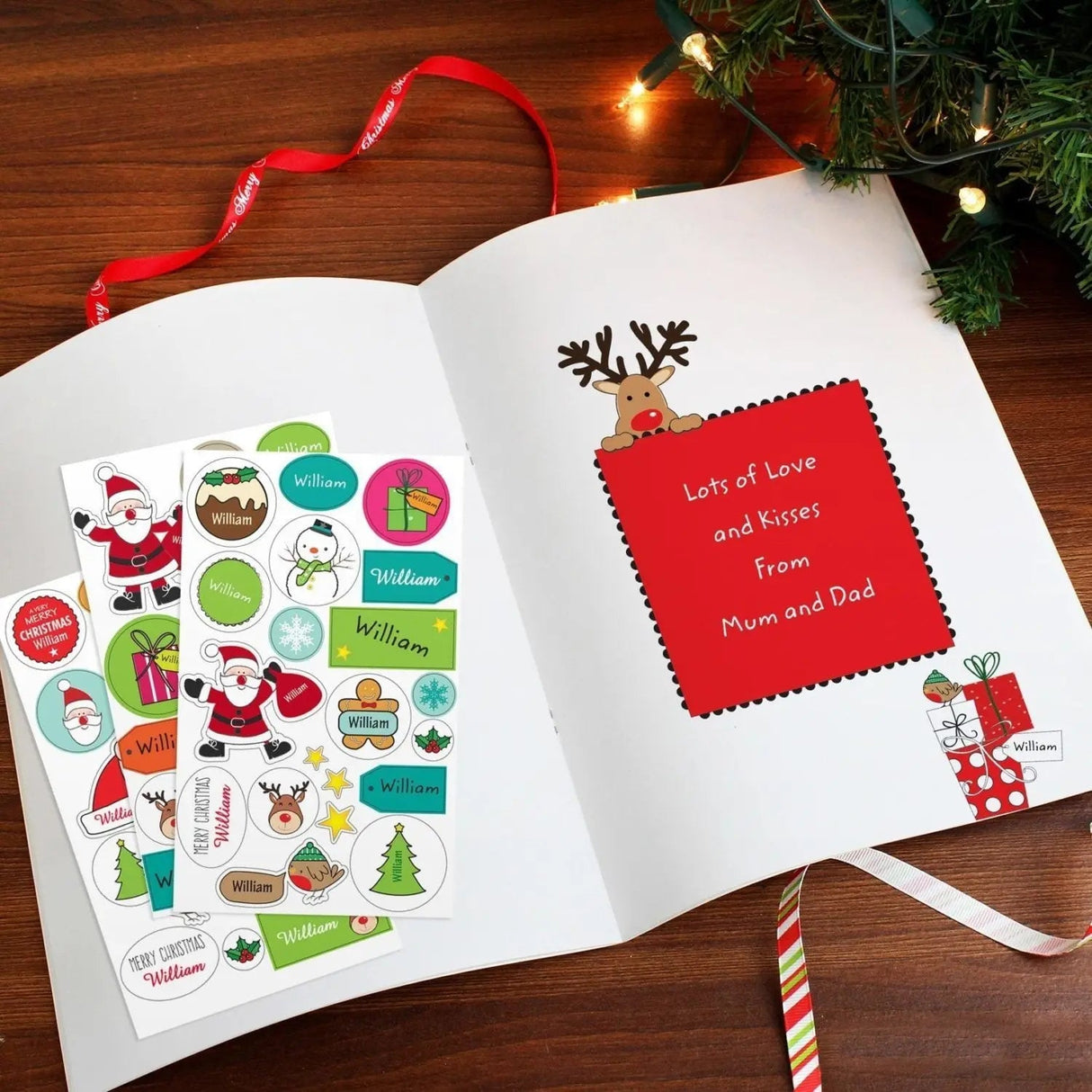 Personalised Christmas Activity Book with Stickers: 2 - Books By Gift Moments