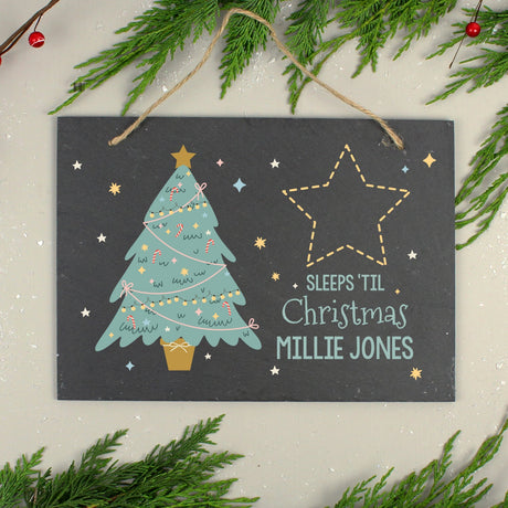 Personalised Christmas Countdown Slate Sign: 3 - Signs & Plaques By Gift Moments