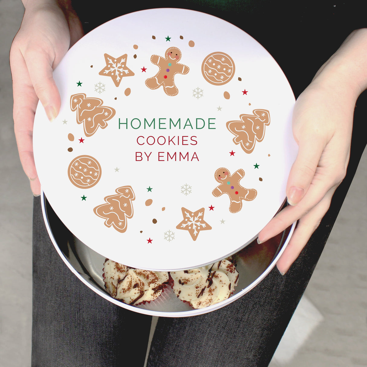 Personalised Christmas Cookies Cake Tin: 2 - Storage By Gift Moments