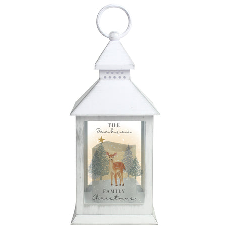 Personalised Christmas Deer LED Lantern: 3 - LED Lighting By Gift Moments