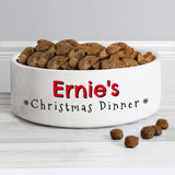 Personalised Christmas Dinner Pet Bowl 14cm: 2 - Pet Products By Gift Moments