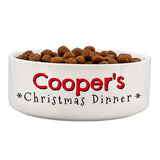 Personalised Christmas Dinner Pet Bowl 14cm: 4 - Pet Products By Gift Moments