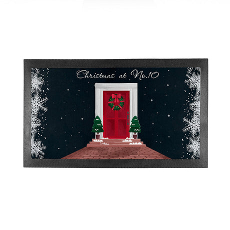 Personalised Christmas Door Number Bar Mat: 4 - Barware By Gift Moments