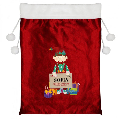 Personalised Luxury Pom Pom Christmas Sack: 3 - Christmas Sacks By Gift Moments