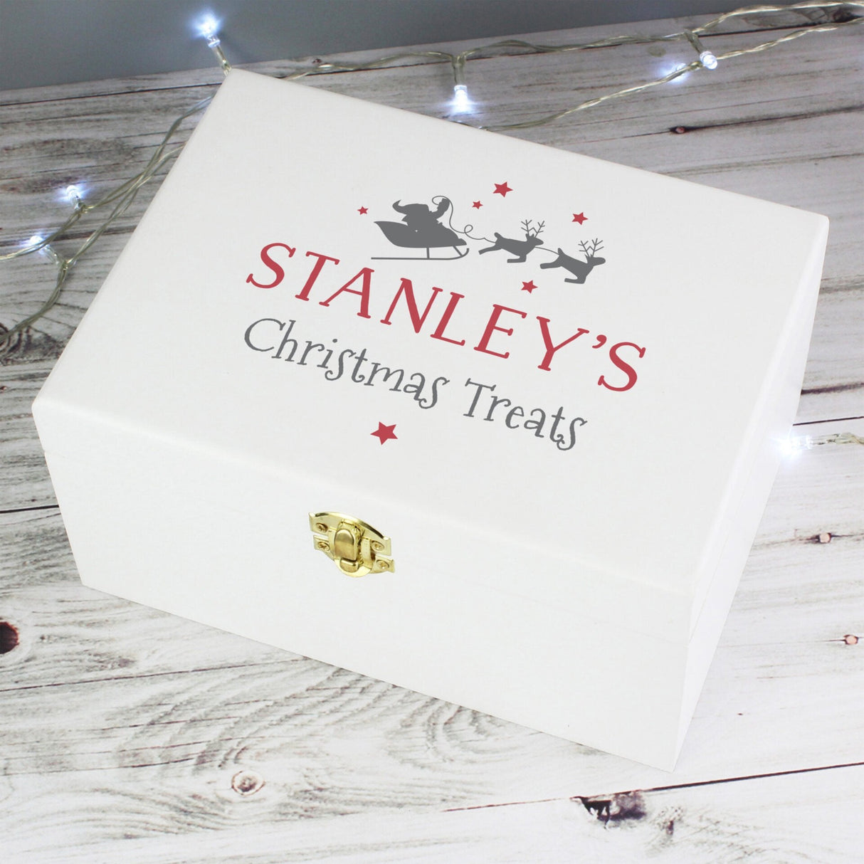 Personalised Christmas Eve Wooden Keepsake Box: 1 - Keepsake Boxes By Gift Moments