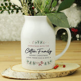 Personalised Christmas Ceramic Flower Jug: 2 - Vases By Gift Moments