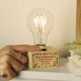 Personalised Christmas Foliage Light Bulb: 4 - LED Lighting By Gift Moments