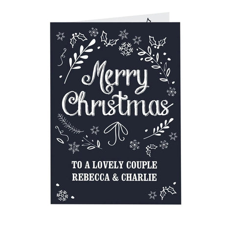 Personalised Christmas Frost Card: 3 - Greeting Cards By Gift Moments