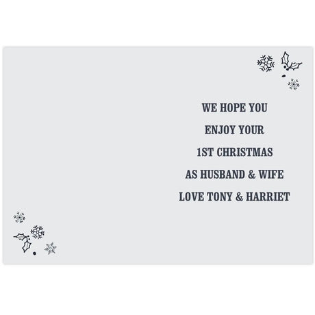 Personalised Christmas Frost Card: 2 - Greeting Cards By Gift Moments