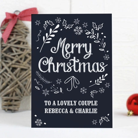 Personalised Christmas Frost Card: 1 - Greeting Cards By Gift Moments