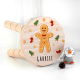 Personalised Christmas Gingerbread Wooden Stool Default Title - Wooden Stools at Gift Moments