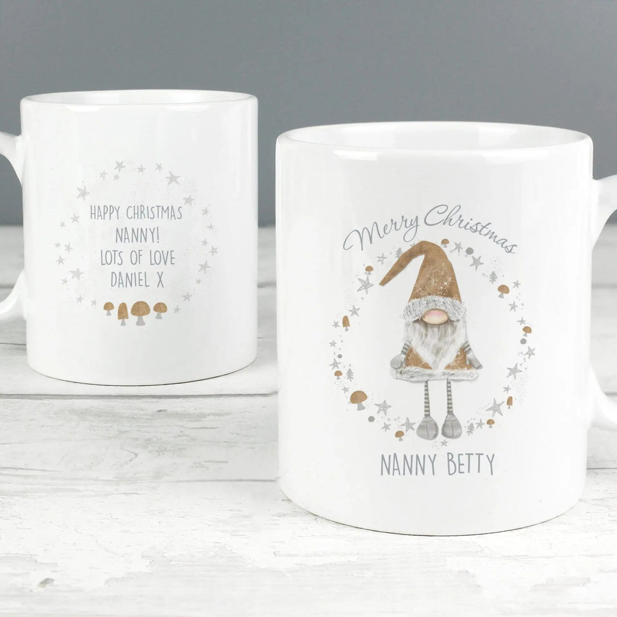 Personalised Christmas Gonk Mug: 2 - Mugs By Gift Moments