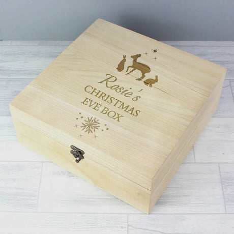 Personalised Large Wooden Christmas Keepsake Box: 3 - Keepsake Boxes By Gift Moments