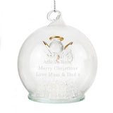 Personalised LED Angel Christmas Bauble: 5 - LED Lighting By Gift Moments