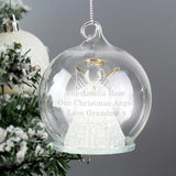 Personalised LED Angel Christmas Bauble: 1 - LED Lighting By Gift Moments